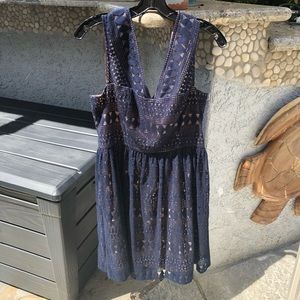 BCBGMaxAzria Blue Lace Dress